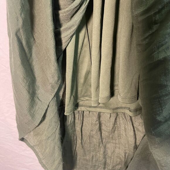 Moss Green Boho Maxi Dress for Summer and Vacation Large - Picture 5 of 13